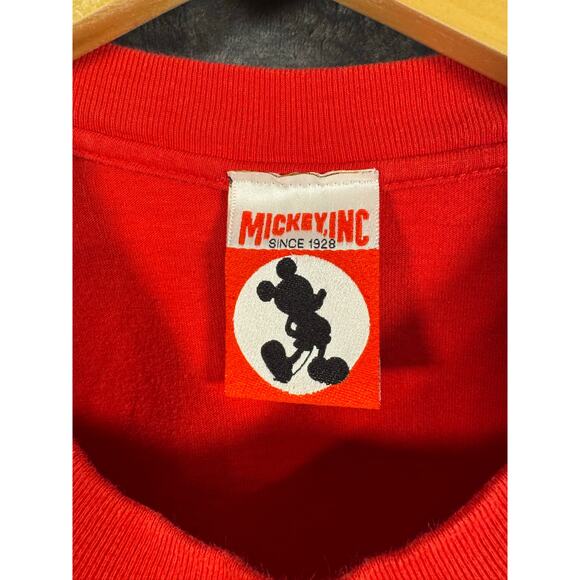 VTG 90s Disney Mickey Inc Disneyland T Shirt Unisex Large Red - Picture 5 of 8